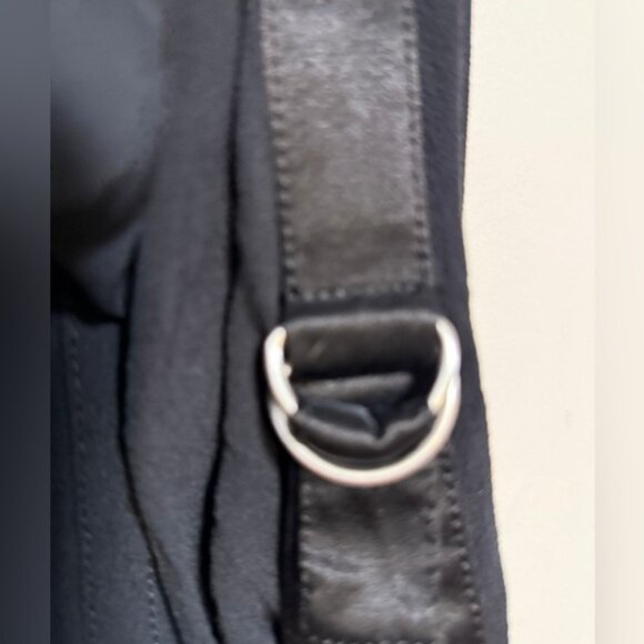 Vince Black Button-Front Jacket with Satin Trim & D-Ring Detail Size S - Picture 10 of 11